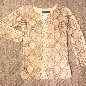 Snake Print Sweater